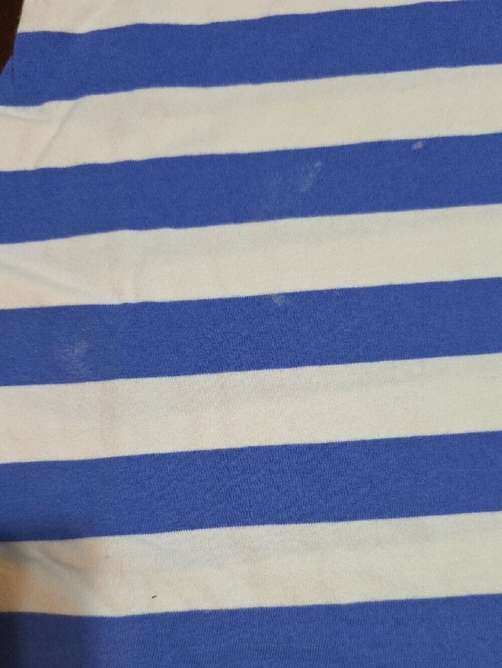 Joules Blue & White Wide Stripe Scoop Neck Tee - Picture 5 of 10